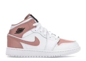 Air Jordan 1 Mid 'White Rose Gold' (GS)