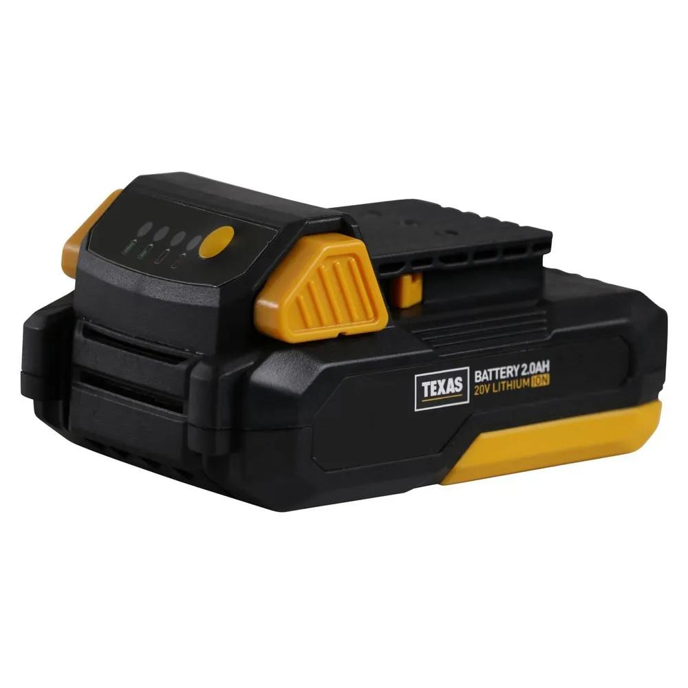 Batterie 20v 2ah pour outils sans fil à batterie texas 20 volts