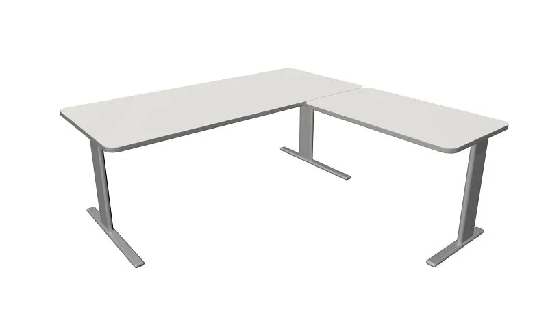 Bureau Kerkmann Unic L 1800 x P 800 x H 750 mm élément complémentaire 1000 x 600 mm blanc 11334410 acheter à bas prix 