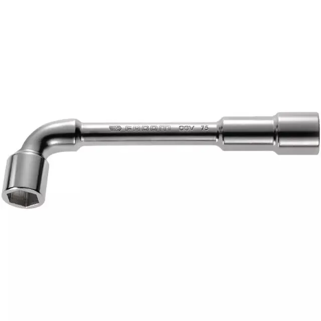 Clé à pipe débouchée Facom 6 pans 19 mm