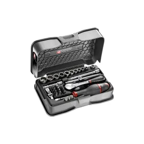 Coffret douilles 1/4' - 12 pans métrique 31 pièces - Facom RL.161-5P12