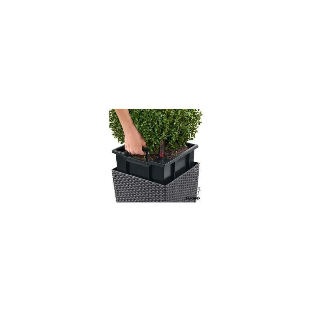 Cube Cottage en polypropylène, granit L. 50 x l. 50 x H. 50 cm