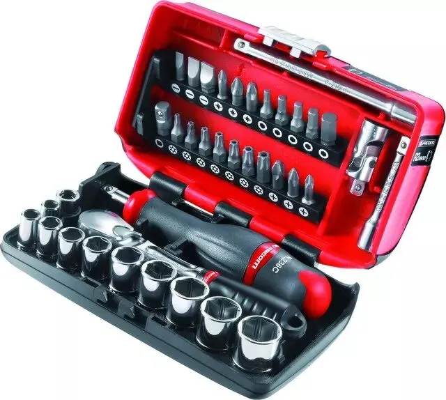 Douilles et accessoires cliquet hautes performances 1/4" coffret de 28 pièces Facom