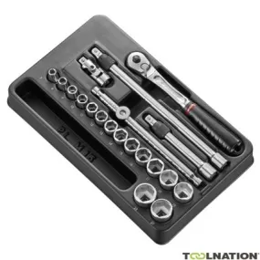 Facom MOD.JL171-36 Module de douilles métriques 3/8" 6 faces 20 pièces