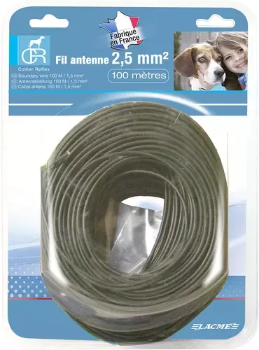 Fil Lacmé - Installation anti-fugue pour chien 100 mètres / 2,5 mm²