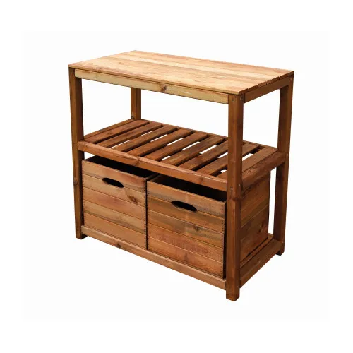 Jardipolys Table de préparation TERO 91 x 45 x H. 90 cm - pin class...
