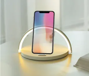 Lampe de Chevet 3-en-1 avec Chargeur Sans Fil – Idéale pour la Chambre