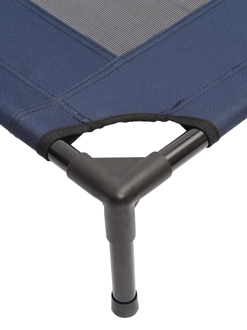 Lit pour chien chat 76L x 61l x 18H cm bleu marine - Bleu