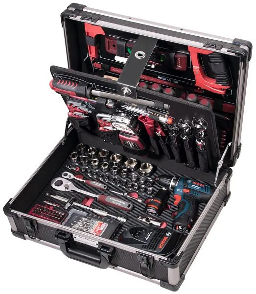 Mallette à outils Kraftwerk AluPro avec tournevis sans fil BOSCH 264 pièces 3949 acheter à bas prix 