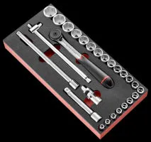 Mod mousse douil 1/2' 6p mm sl.161 23pc modm.sl161-36 Facom
