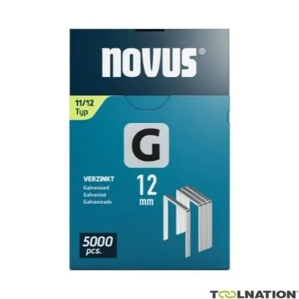 Novus 042-0768 Pas avec du fil plat G 11/12mm (5.000 pièces)