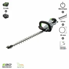 Pack sculpte-haies sans fil batterie et chargeur lame double 60 cm ego ht2410e