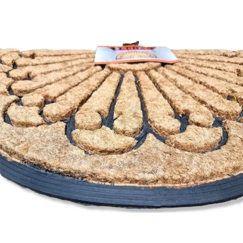 Paillasson extérieur Tapis coco fibre de coco et vinyle 45 x 75 x 2,5 cm BRIXO