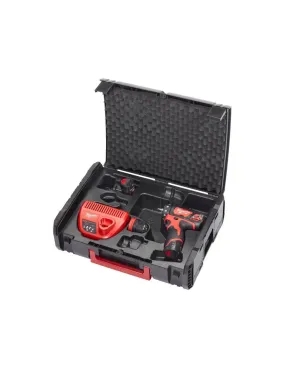 Perceuse visseuse sans fil 12V Li-Ion set M12 BDDX-202X - (2x 2.0Ah) - 4933447136 - Milwaukee