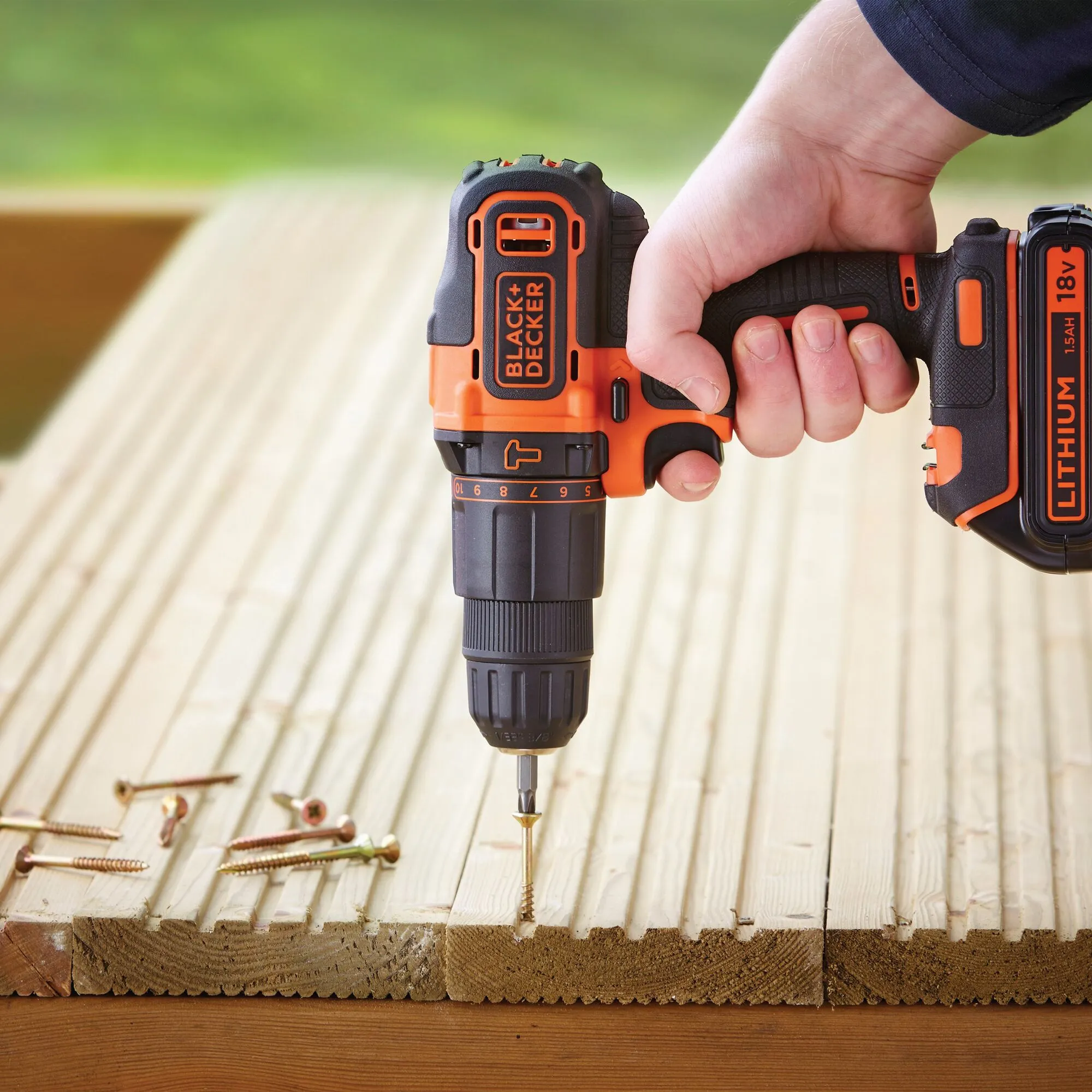 Perceuse à percussion sans fil 18 V -1,5 Ah BLACK+DECKER BDCHD18K-QW