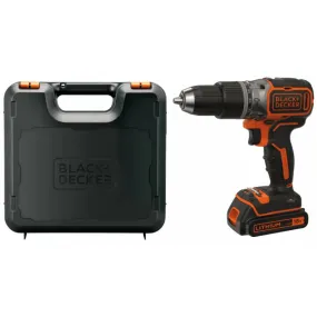 Perceuse à percussion sans fil 18V Batterie 1,5 Ah Black + Decker Brushless Chargeur Malette