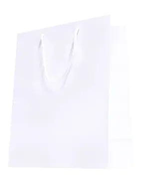 Sac cabas poignées cordelières blanc 26 x 32 x 13 -