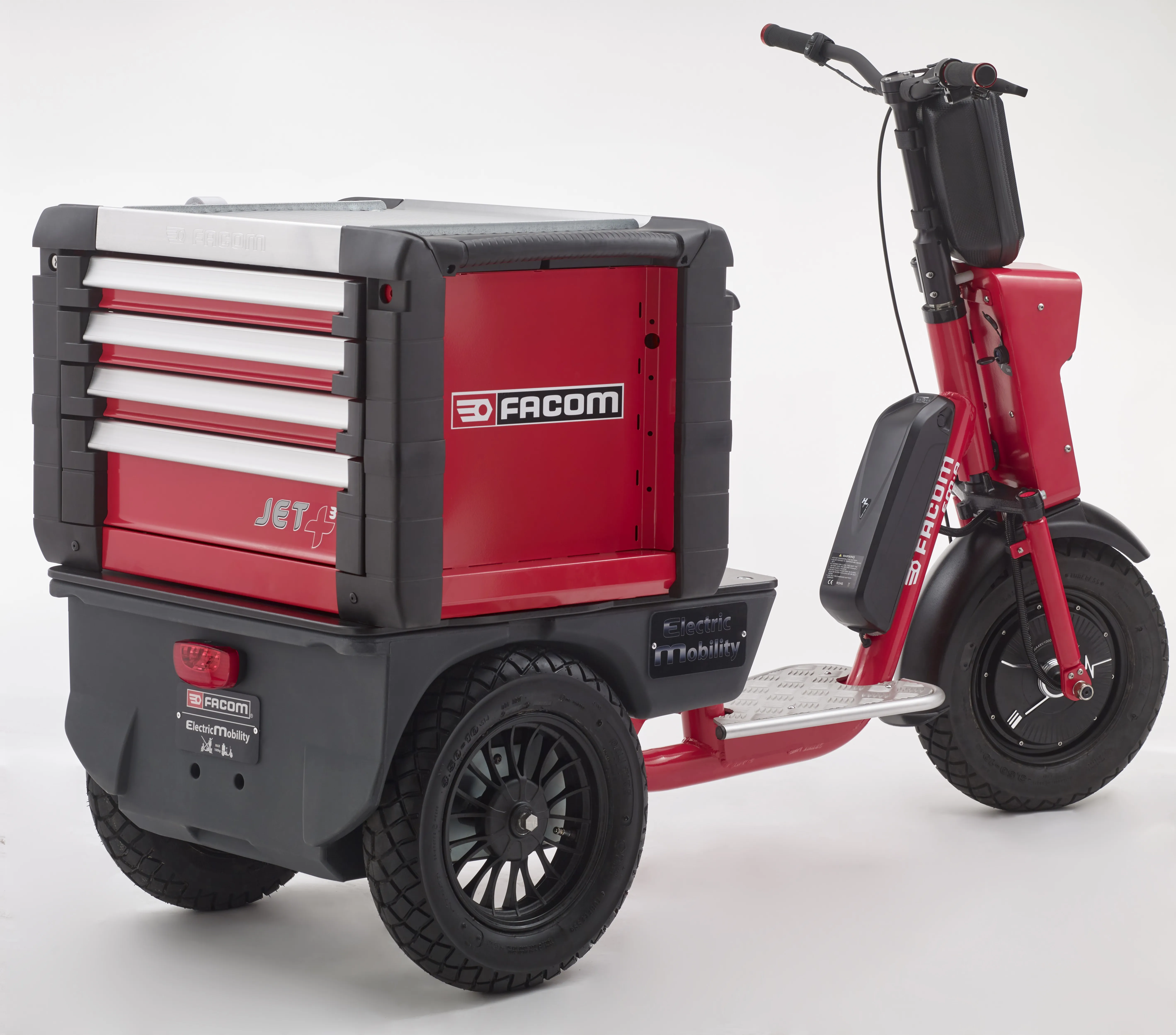 Triporteur électrique FACOM EM-A, Capacité de charge 100kg, Charge légère, moyenne, lourde