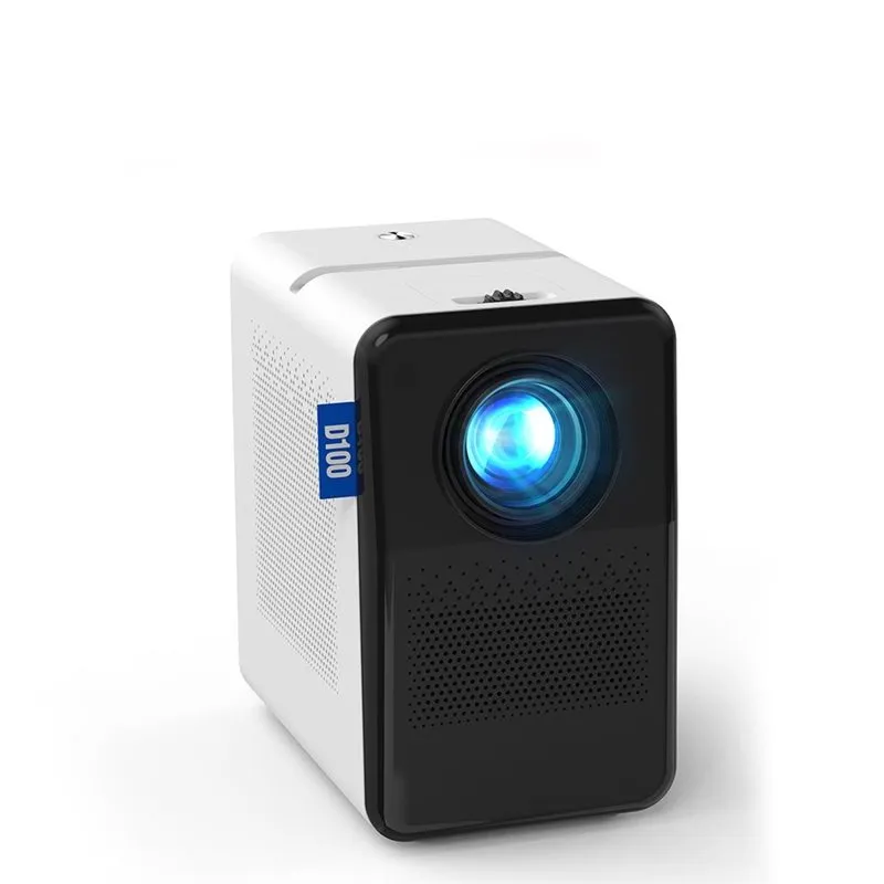 Videoprojecteur Mini LED LCD Sans Fil 4K 180 ANSI Lumens EU Plug Blanc